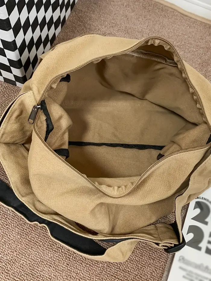 Sac Hobo à bandoulière en toile de grande capacité 4 couleurs – Écharpe durable