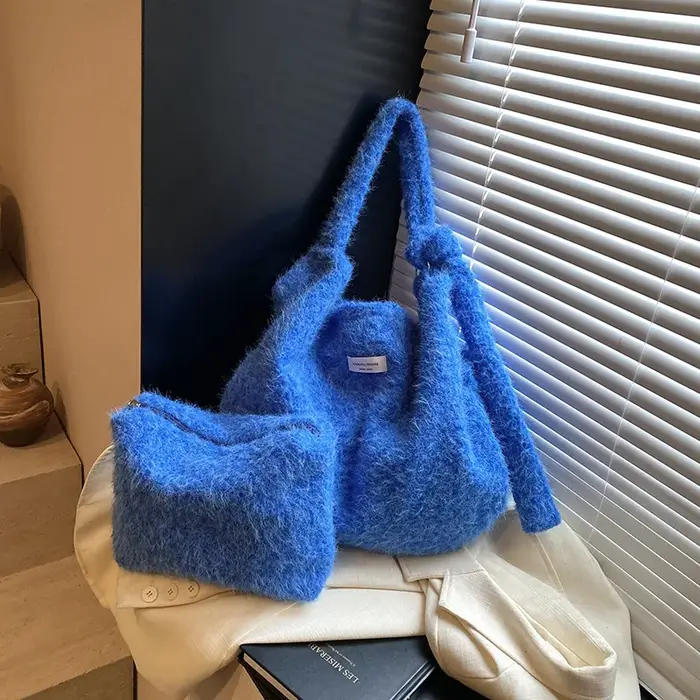 Sac en peluche de Style paresseux pour femmes, nouveau sac à bandoulière de grande capacité, sac de