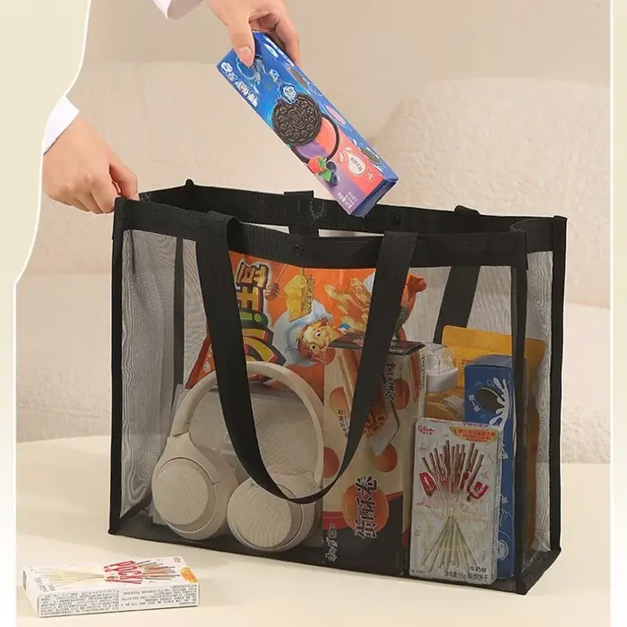 Sac de plage en maille grande capacité