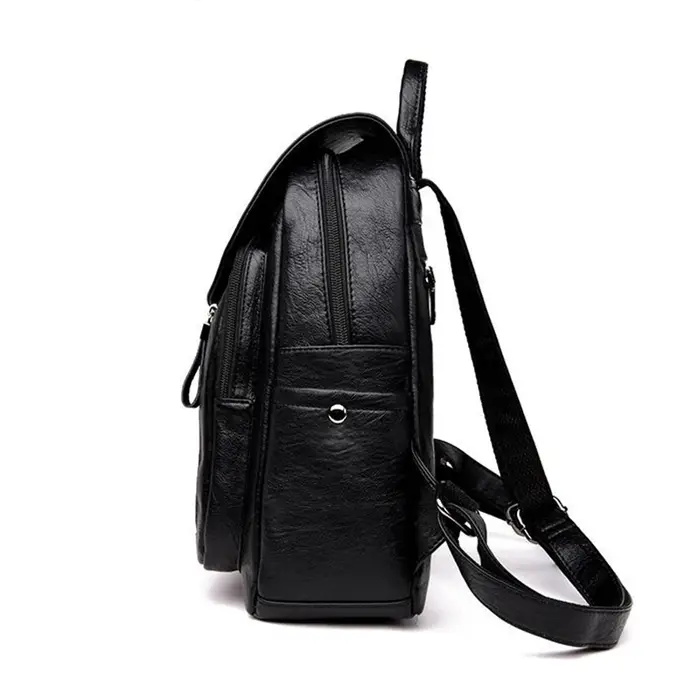 Sac à dos femme voyage grand sac à dos en cuir PU sac à main cartable pour filles