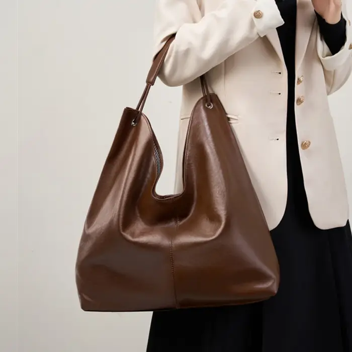 BURMINSA – sacs à main de luxe en cuir véritable pour femmes