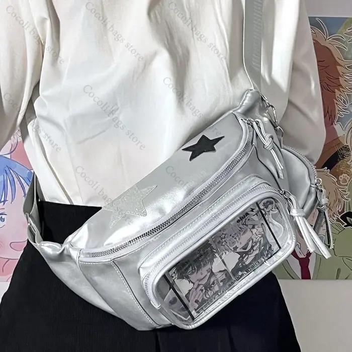 Ita sac femme sac poitrine en cuir PU sac Transparent poche sac à bandoulière femme sac à bandoulièr