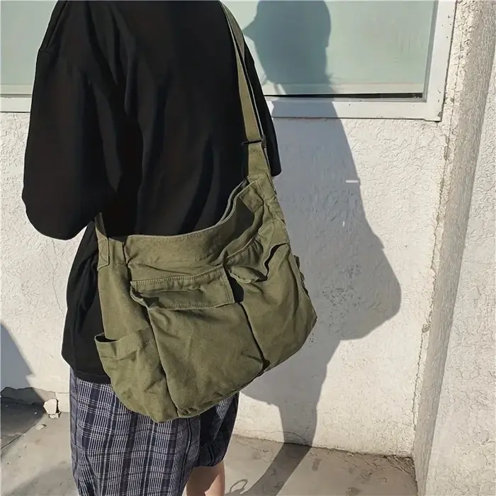 Sac à bandoulière en toile pour vêtements de travail