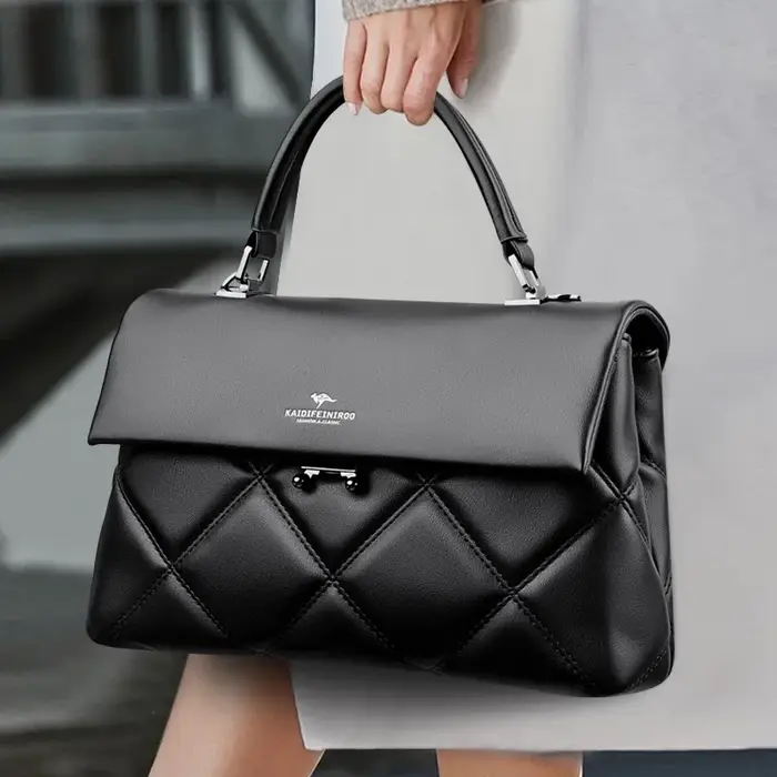 Sacs à main coréens en cuir souple pour femmes
