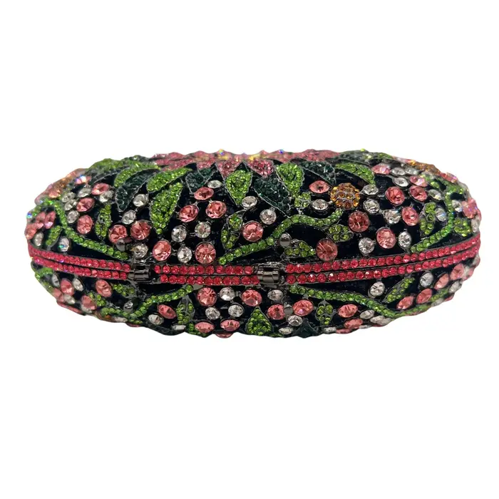 Pochette de soirée à imprimé floral artistique