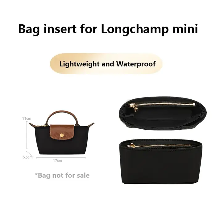 Sac organisateur insérer pour le Longchamp Mini pochette sac à main sac intérieur sac en Nylon sac d