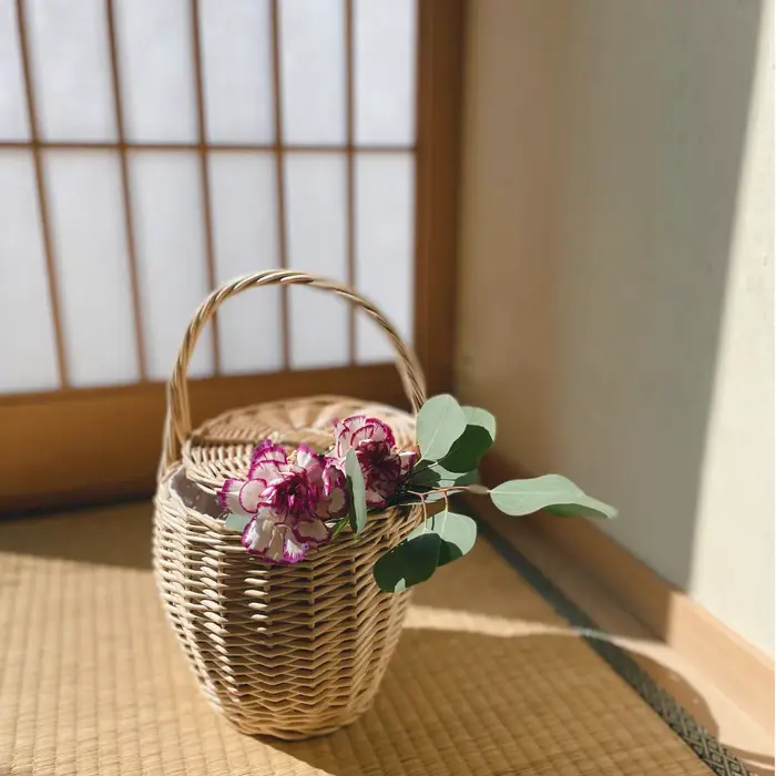 Sac panier en osier pour femmes