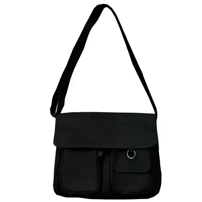 Sac à bandoulière en toile pour femmes, sac messager tendance, sac à main décontracté pour adolescen