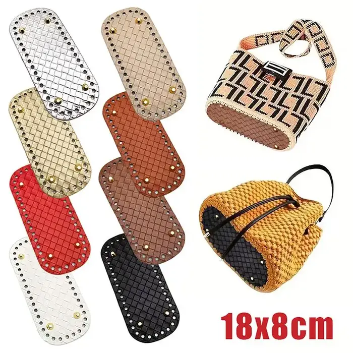 Base de sac en cuir DIY pour tricot et crochet