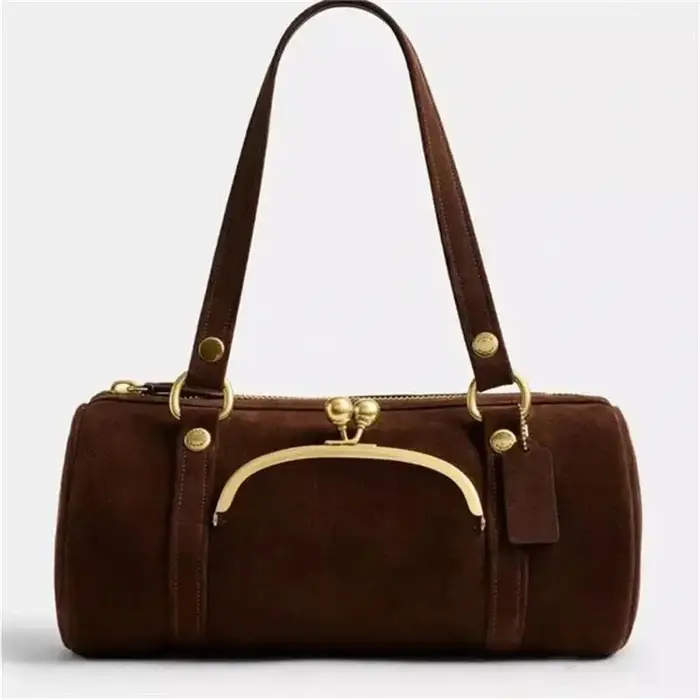 Sac à main givré de marque pour femme, sac à bandoulière Boston à boucle à clip de créateur, grand s