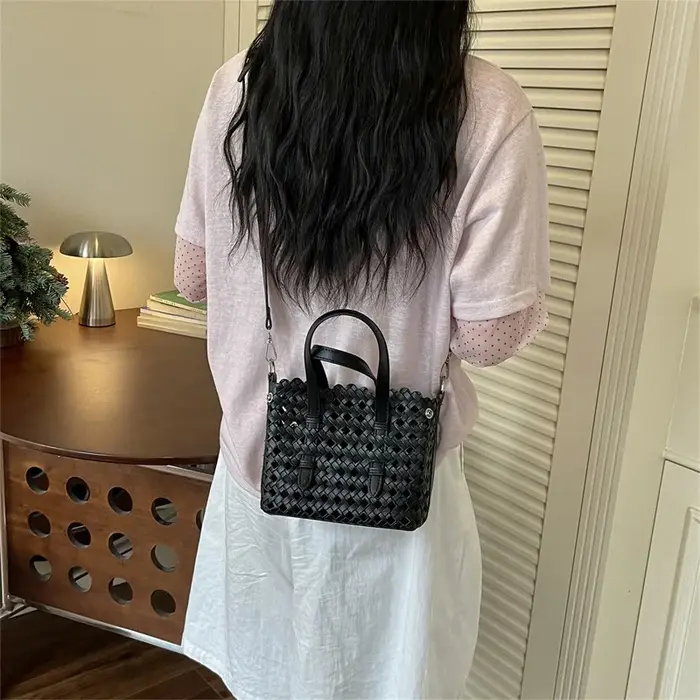 Sac cabas chic style français ajouré pour femme