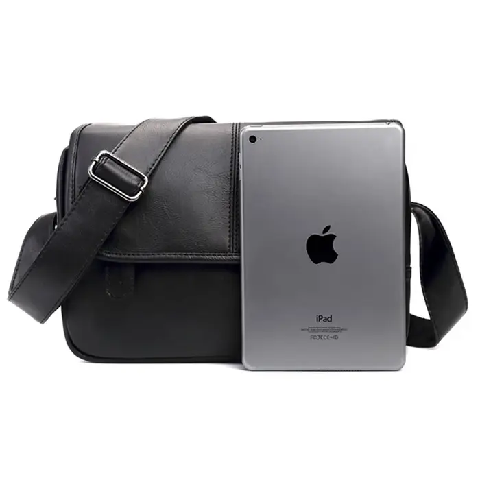 Sac messager en cuir vintage pour hommes