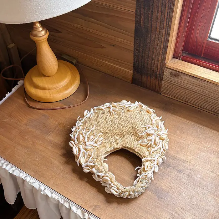 Sac à bandoulière de luxe en coquillage et corail