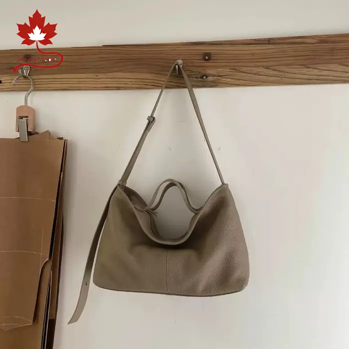 Sac à main décontracté pour femme en cuir de vache véritable souple