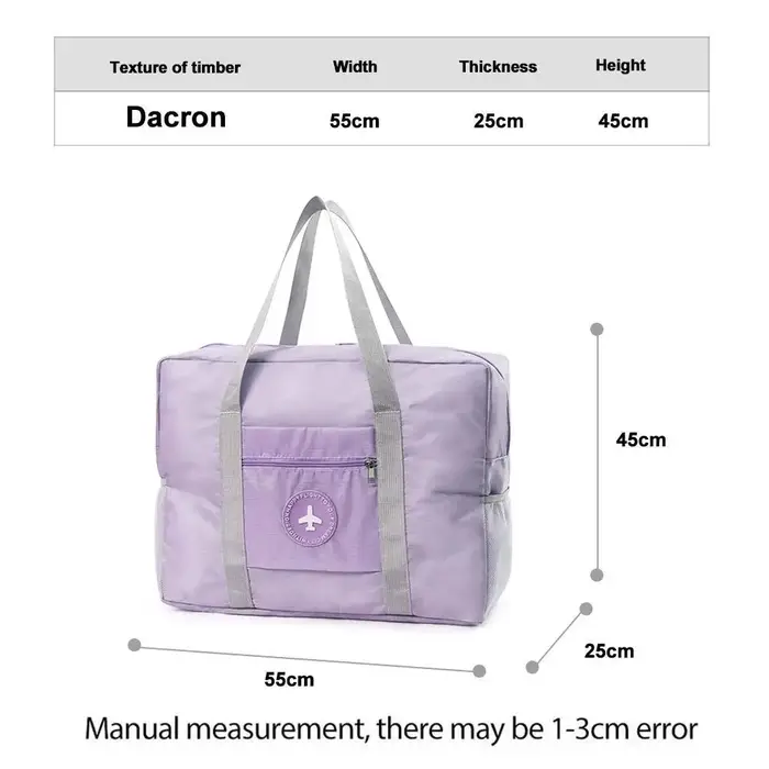 Sac de voyage pliable pour avion