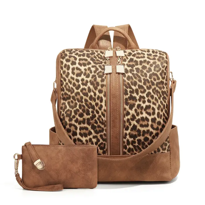 Sac à dos tendance à carreaux pour femmes