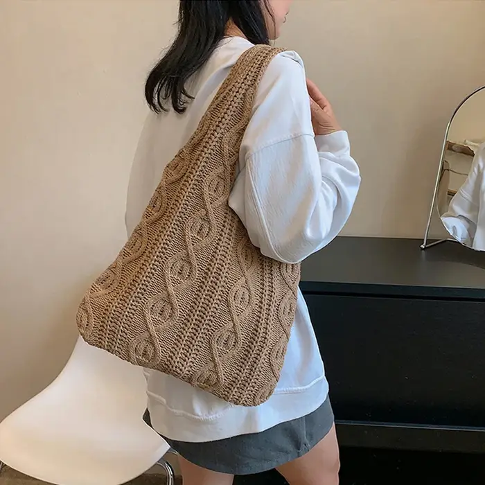 Sac à main décontracté en crochet pour femmes
