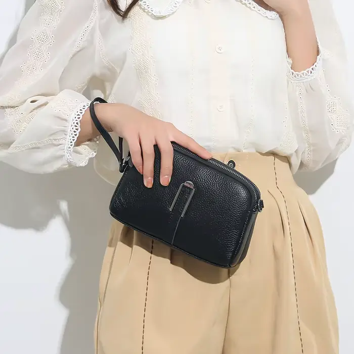 Sac à main de luxe en cuir véritable pour femmes