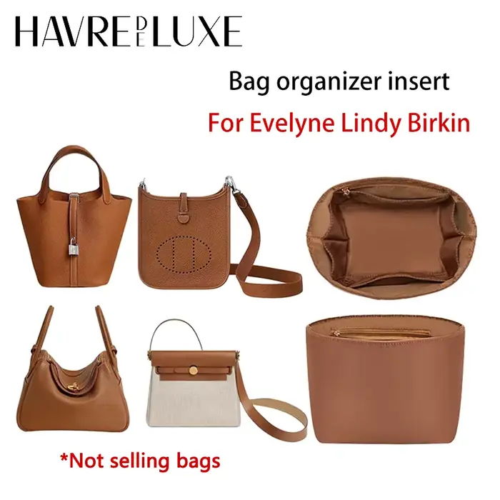 Insert organisateur de sac pour Evelyne Lindy Birkin