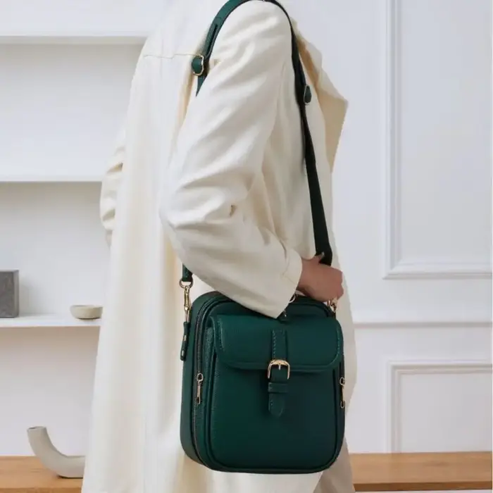 Sac messager en cuir pour femmes