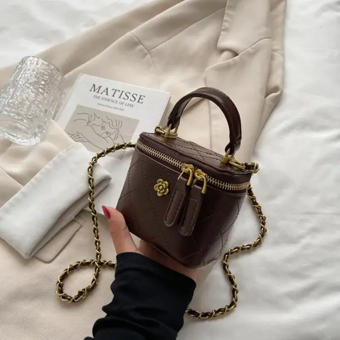 Petit sac seau à bandoulière pour femmes