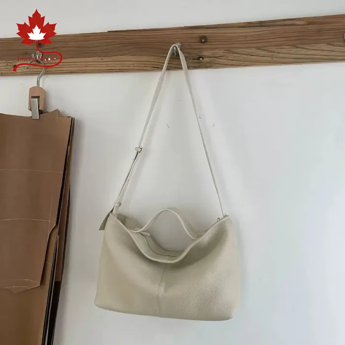 Sac à main décontracté pour femme en cuir de vache véritable souple