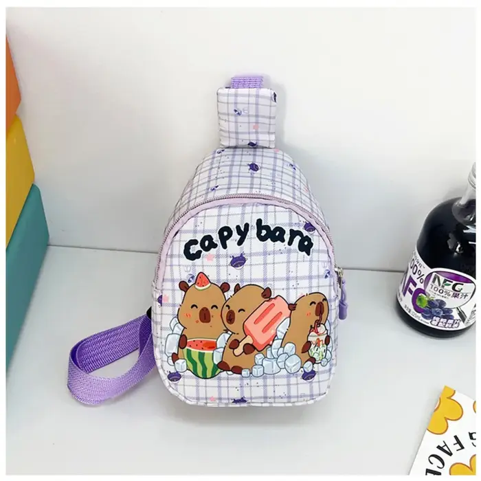 Sac à bandoulière Capybara mignon en Nylon