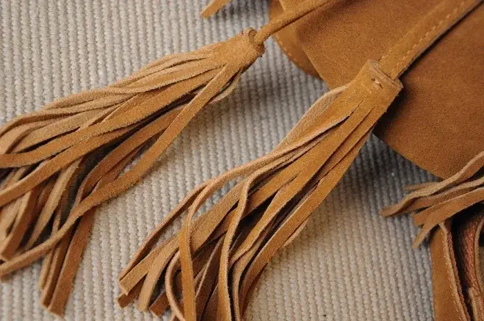 Petit sac à dos en cuir suédé véritable pour femme