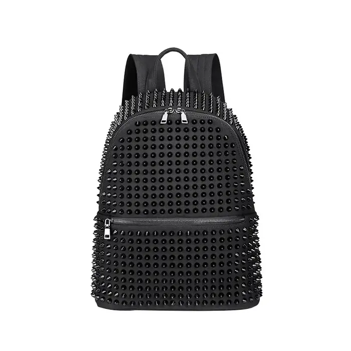 JIEROTYX – sacs à dos à rivets en cuir souple lavé pour femmes, sacoches d'école pour filles, sacs P