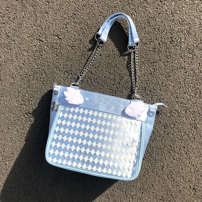 Lolita – sac à main en relief pour femmes, doux et mignon, lettres d'été, grande capacité, sac anti-