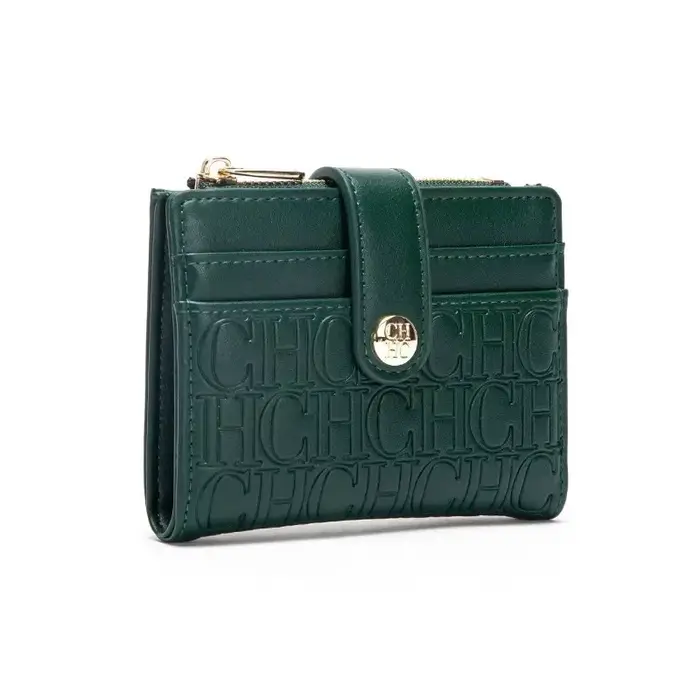 CH – sac pour cartes de visite au Design rétro, marque de luxe, bouton de mode, portefeuille pliant 