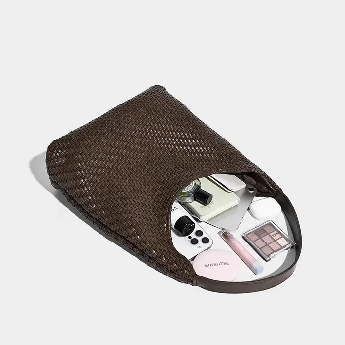 Sac à main Premium pour femmes, fourre-tout Vintage à motif tissé spacieux, sac à bandoulière simple