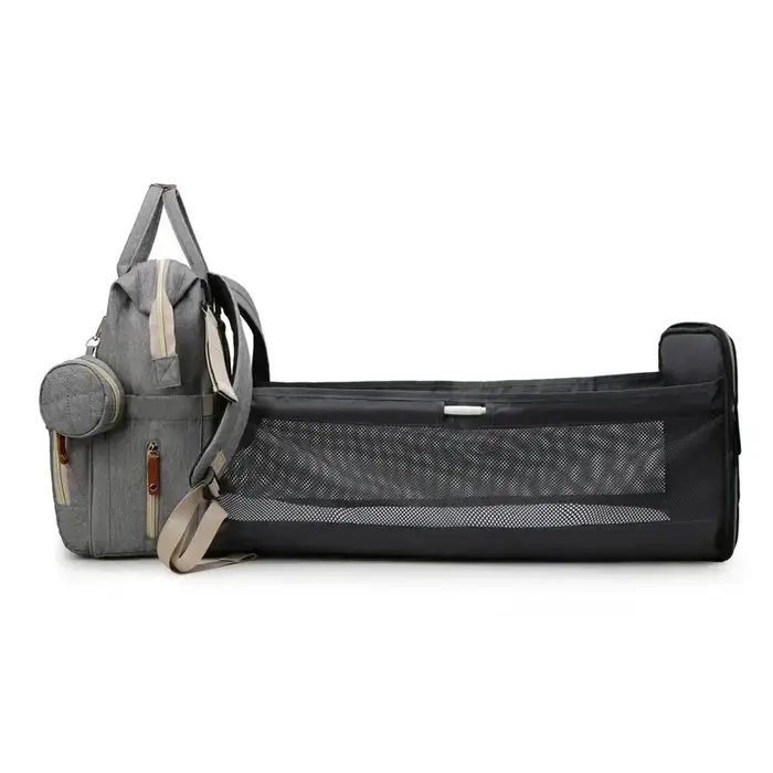 Sac à dos pour maman avec berceau pliable