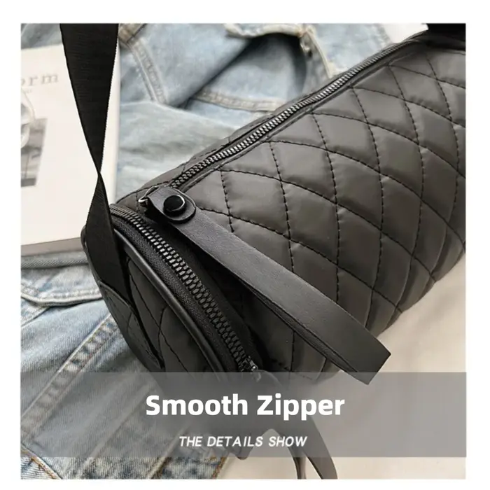 Sac Cylindrique Simple Couleur Unie