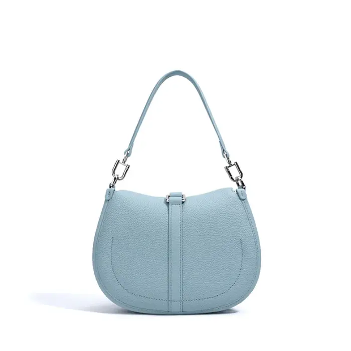 Petit sac à bandoulière de luxe pour femmes, Design de Niche, sac croissant en cuir véritable haut d