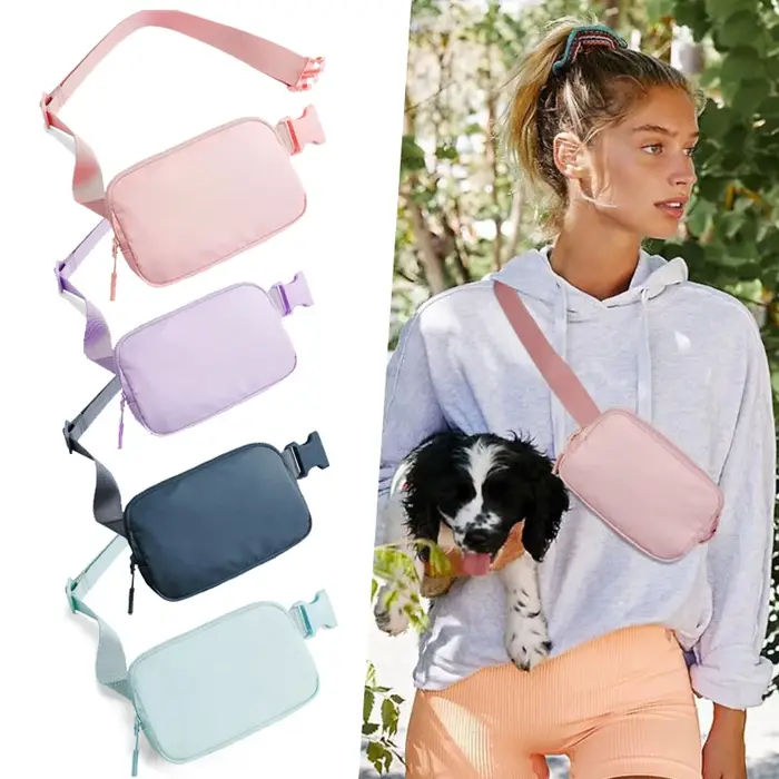 Sac banane pour femmes et hommes, sac de taille étanche du même Style, réglable, bandoulière pour Sports de plein air, support pour téléphone portable