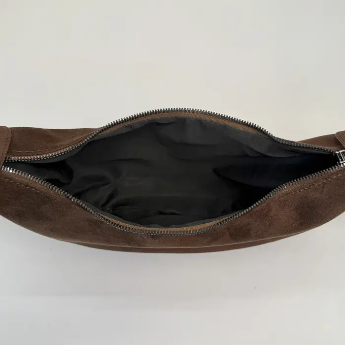 LEFTSIDE rétro Faux daim léopard sac de selle 2025 sac à bandoulière tendance mode sacs