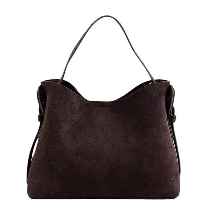 Daim peau de vache mode ladeis épaule croix marron sacs de luxe concepteur femmes café sacs à main a