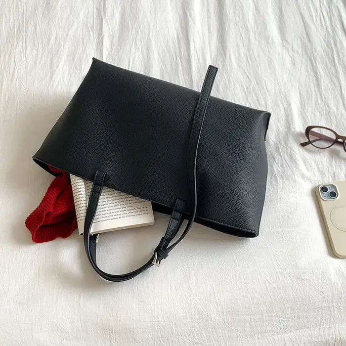 Sac fourre-tout souple décontracté pour femmes, sacs à bandoulière en cuir PU pour femmes, nouveaux 