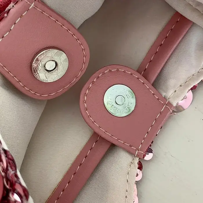 Sac à main à paillettes argentées pour téléphone portable