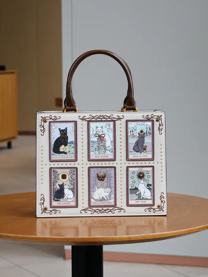 2025 haut de gamme mode été nouveau sac à main femme sac niche design Tarot carrelage sac fourre-tout grande capacité