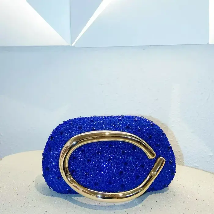 Boîte de fermeture en métal doré pochette femmes soirée de mariage mignon sac à main sac