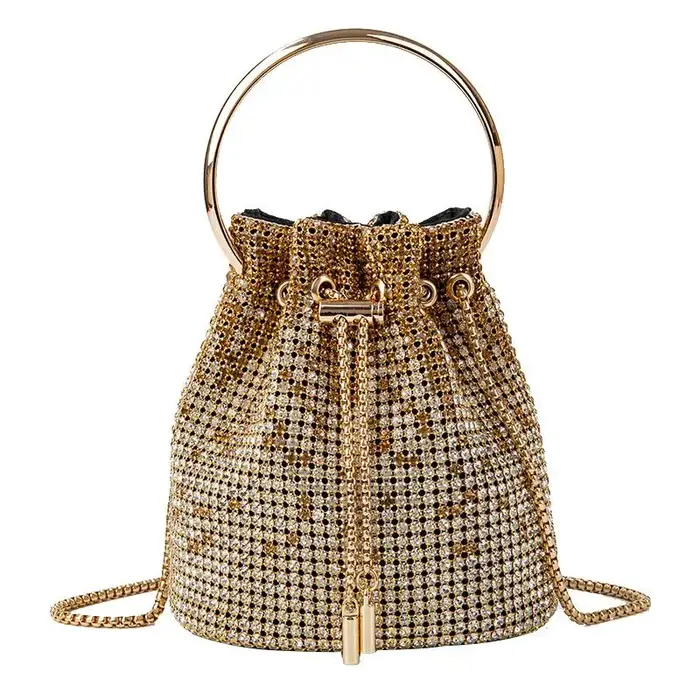 Sac Seau Diamant pour Femme – Sacs à Bandoulière Bling-Bling en Strass
