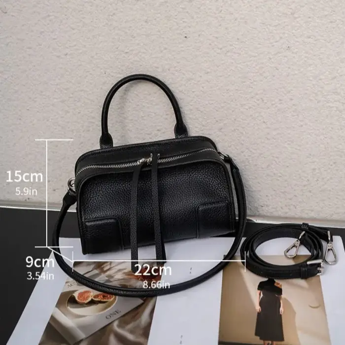 Sac à main de luxe en cuir véritable pour femme