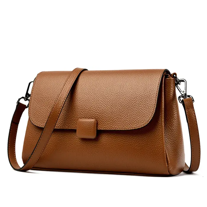 Sac fourre-tout en cuir véritable pour femmes