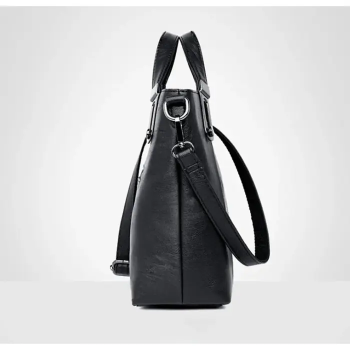 Sac à main en cuir souple pour femme, sac à main minimaliste polyvalent décontracté, sac fourre-tout élégant pour les trajets quotidiens