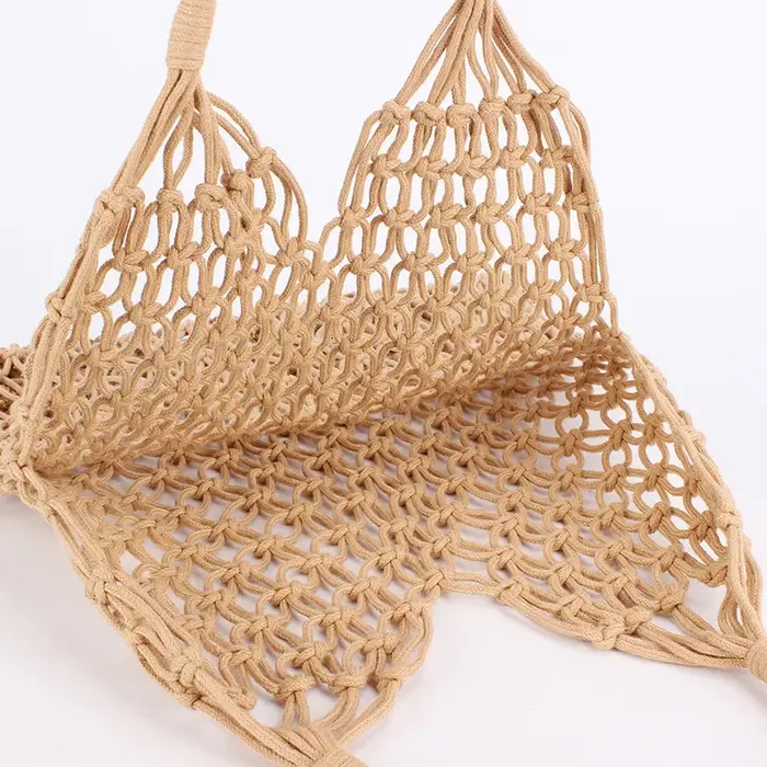 Sacs en crochet tendance pour femmes, sacs de plage d'été, sacs fourre-tout esthétiques en raphia, sacs à main en paille, sacs à bandoulière bohèmes tissés