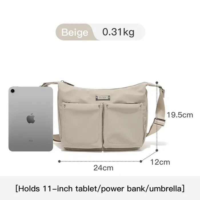 EPOL grands sacs à bandoulière tendance 2025 mode Nylon léger femmes sac à main multi-poches grande 