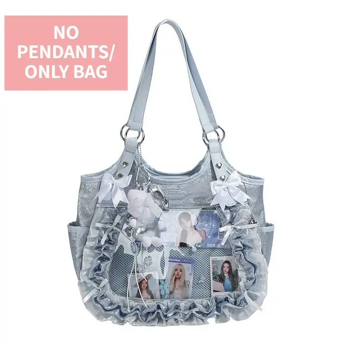 Sacs à main Lolita pour femmes au design de luxe, à volants, style Punk Gothique, avec nœud, sac sou