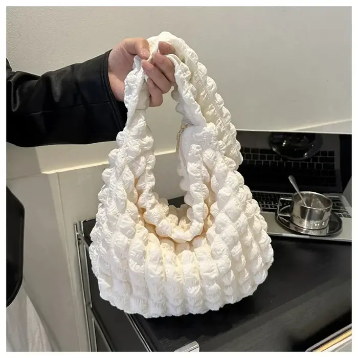 Sac à bandoulière avec Design plissé